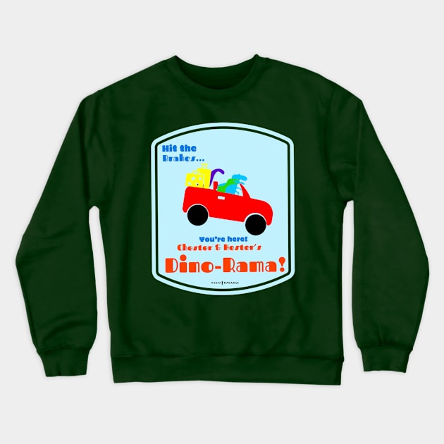 Dino-Rama Crewneck Sweatshirt by RadioHarambe